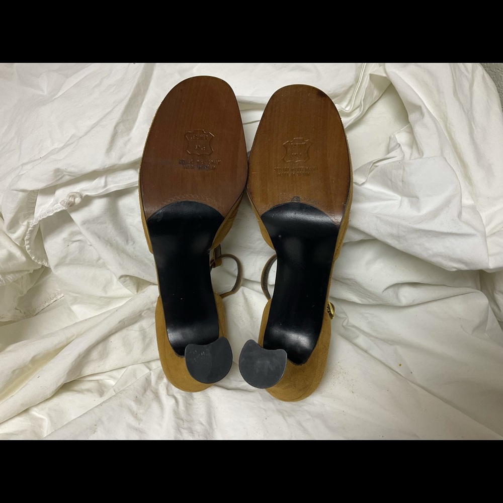 Stuart Weitzman T-Strap, Block Heel Platform Shoe… - image 7